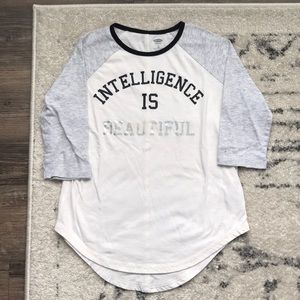 Old Navy Girls Raglan Tee